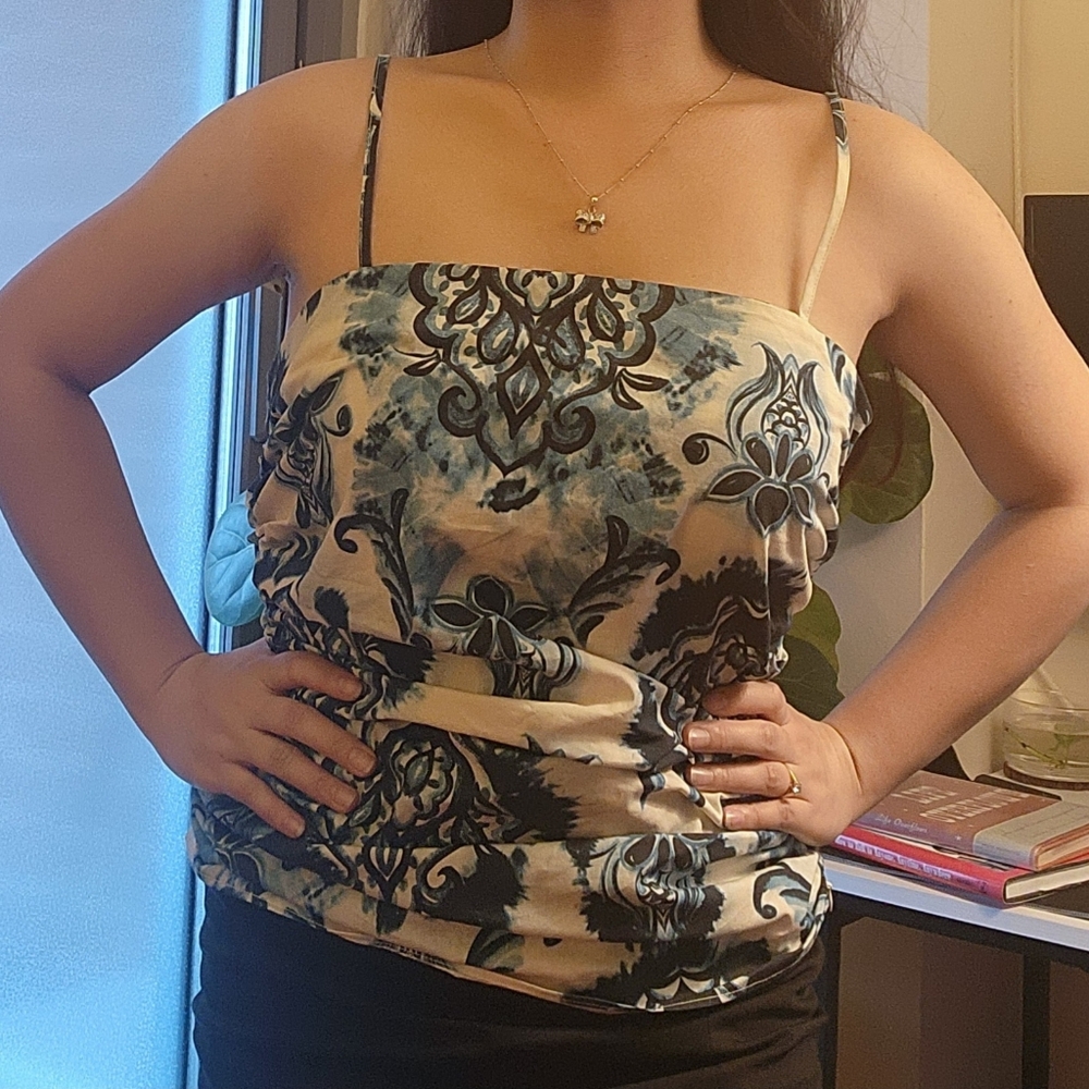 Zara Women's Top Floral Large